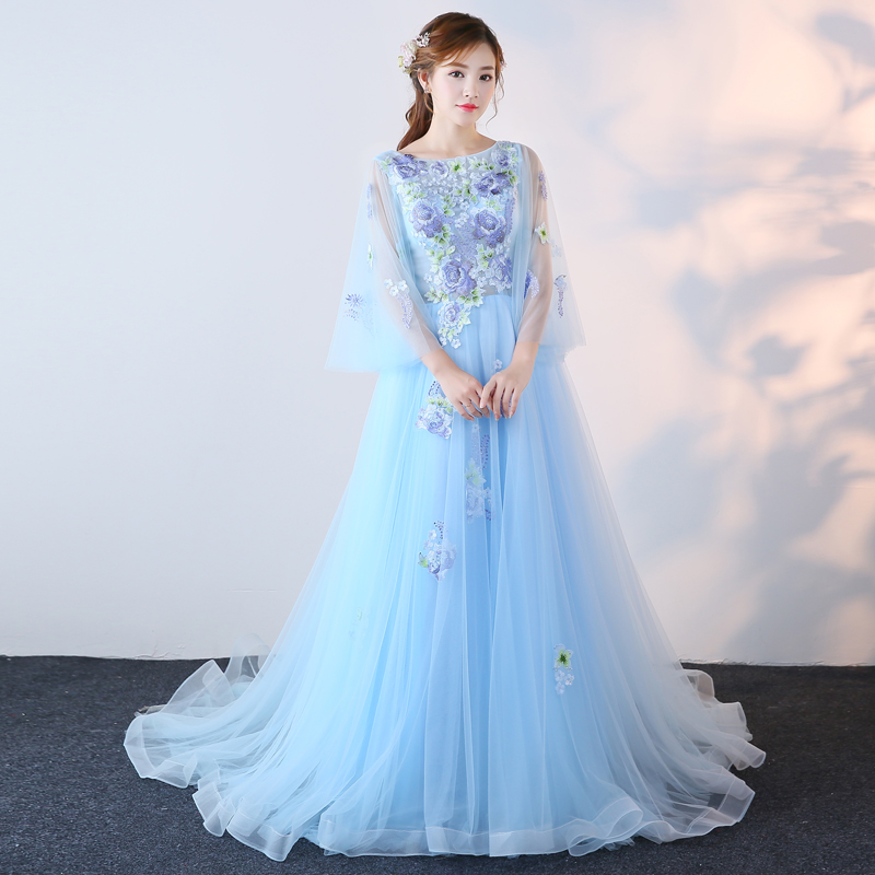 Robe de soirée manche volante - Ref 3210794 Image 4