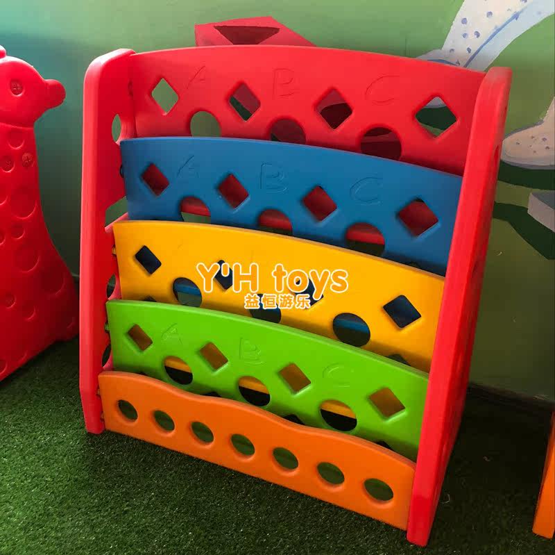 Children Eco-friendly Plastic Bookshelves Kindergarten Bookshelves Small Deer Bookshelves Children Bookshelves Home Bookshelves Cartoon Bookshelves