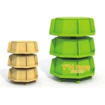 Kindergarten Creativity Small Bookshelves Turn Multifunction Bookcase Bookcase Display Shelf Rotary Bookshelf Solid Wood Kindergarten