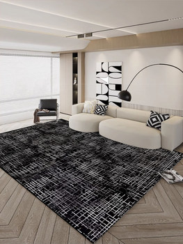 Living room carpet waterproof pvc leather home light luxury coffee table blanket non-slip anti-oil coffee table floor mat wipeable disposable mat