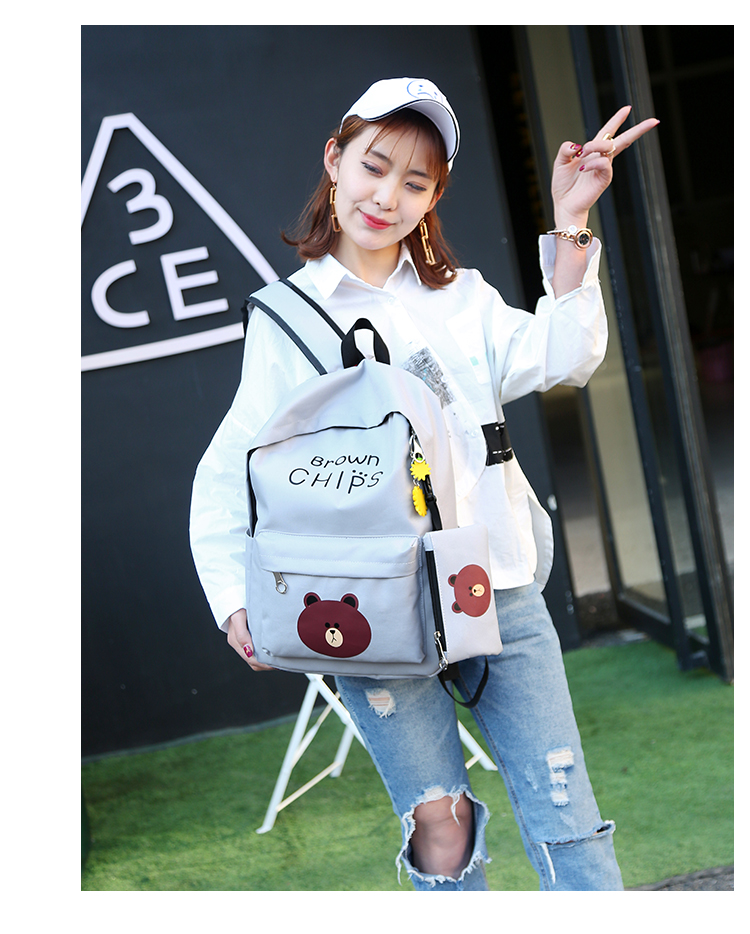 Hàn quốc junior học sinh trung học túi nữ thời trang mới xu hướng ba lô nhỏ tươi khuôn viên trường canvas ba lô túi máy tính balo đẹp nữ