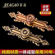 All copper handle American cabinet door handle antique copper clothing cabinet furniture handle pure copper European drawer handle hardware