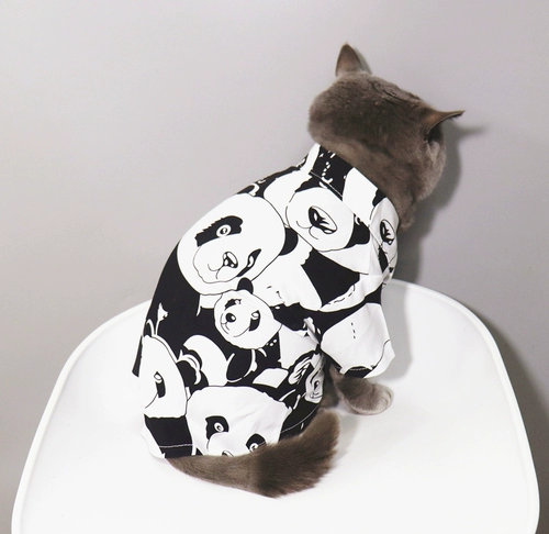 Мод! Pet Cat Bichon Bear маленькая одежда для щенка кошка лето-тонкая стиль анти-фуриозная рубашка панды