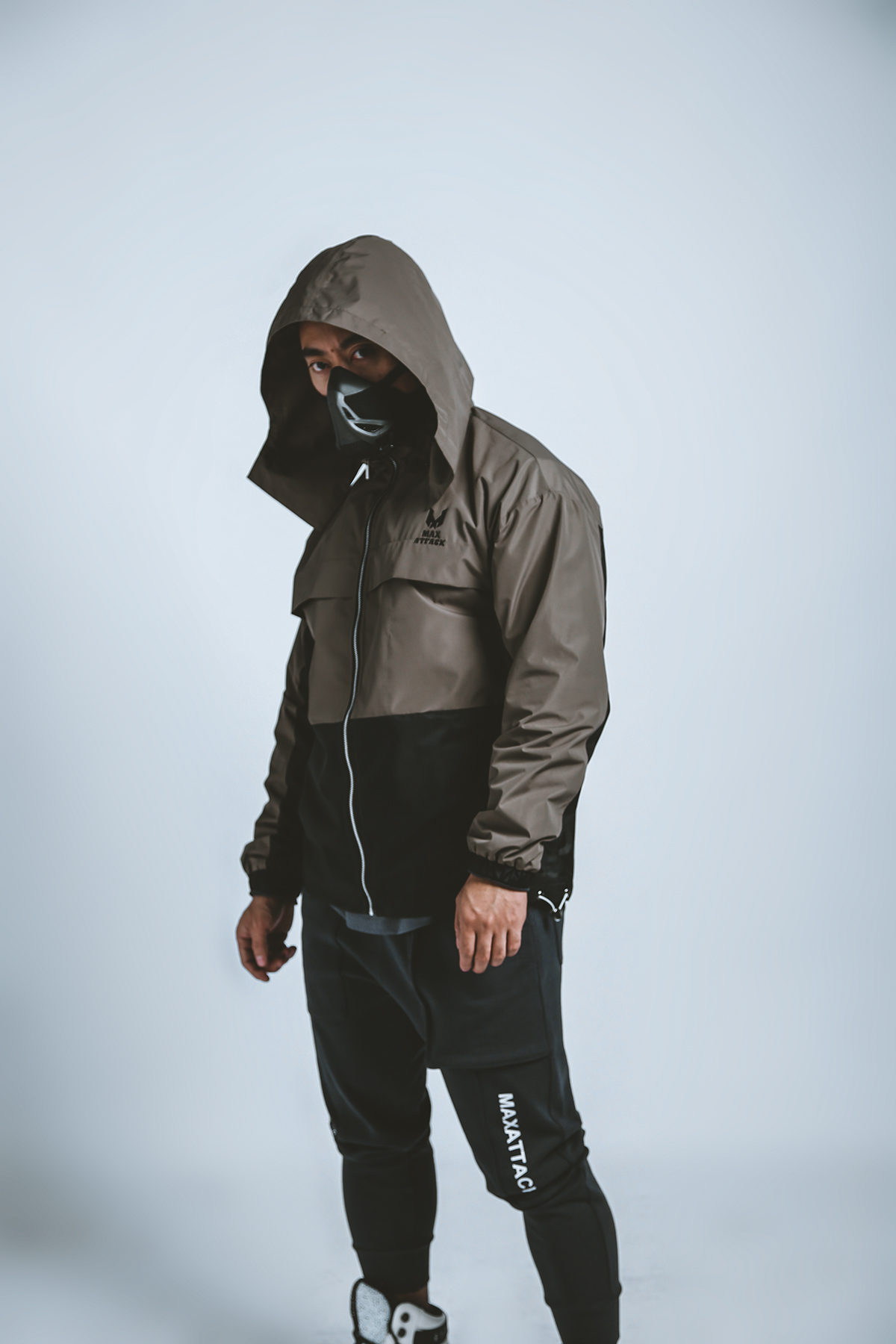 MAXATTACK khâu áo gió trùm đầu nam không thấm nước áo khoác ngoài trời tập thể dục chạy lỏng áo khoác thể thao - Áo gió thể thao áo gió đẹp cho nam