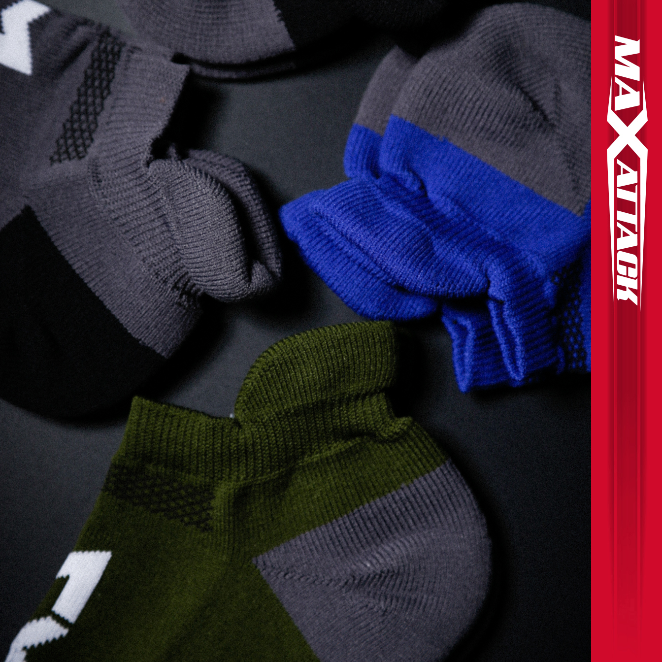 MAXATTACK Thiết kế không đều Khăn có thể mặc được Đáy mồ hôi Khử mùi Chạy bóng rổ Thể dục vớ ngắn - Vớ thể thao vớ thể thao nike