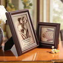 Nine-inch photo frame 9-inch table Nordic metal license certificate wooden certificate light luxury environmental protection cute printing baby