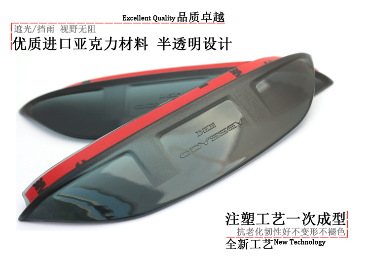 Rongwei 350360550 W5 i6 i6 RX3 RX5 RX5 mirror rain brow reflective mirror for car mirror shade rain shield 