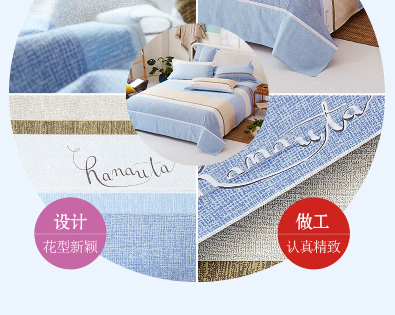 100% tấm bông một mảnh ba mảnh dày bông web kang đơn hoặc đỏ đôi là m 1.5 / 1.8m2 giới - Khăn trải giường ga trải giường