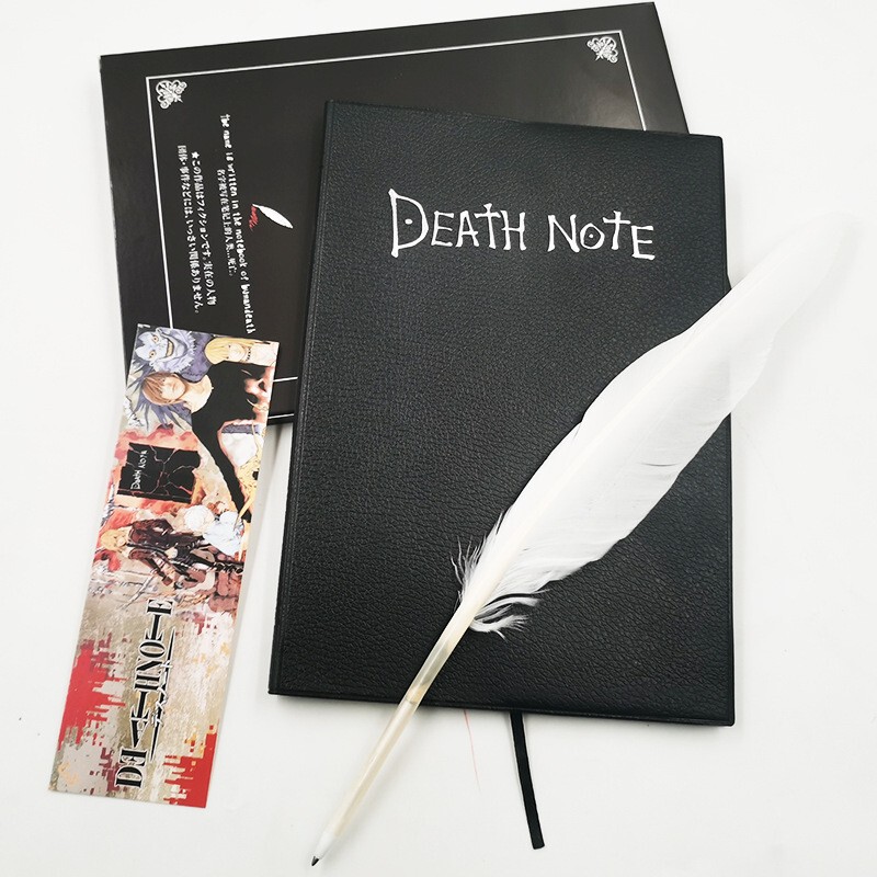 Anime Merchandise Notebook Death Note Notebook with Feather Pen Death Note Notebook Necklace Ryuk Keychain
