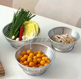 Покупка южной Кореи корзин для хранения корзин, овощей алюминия, овощные корзины, корзины, фруктовые лапши, сливную корзину