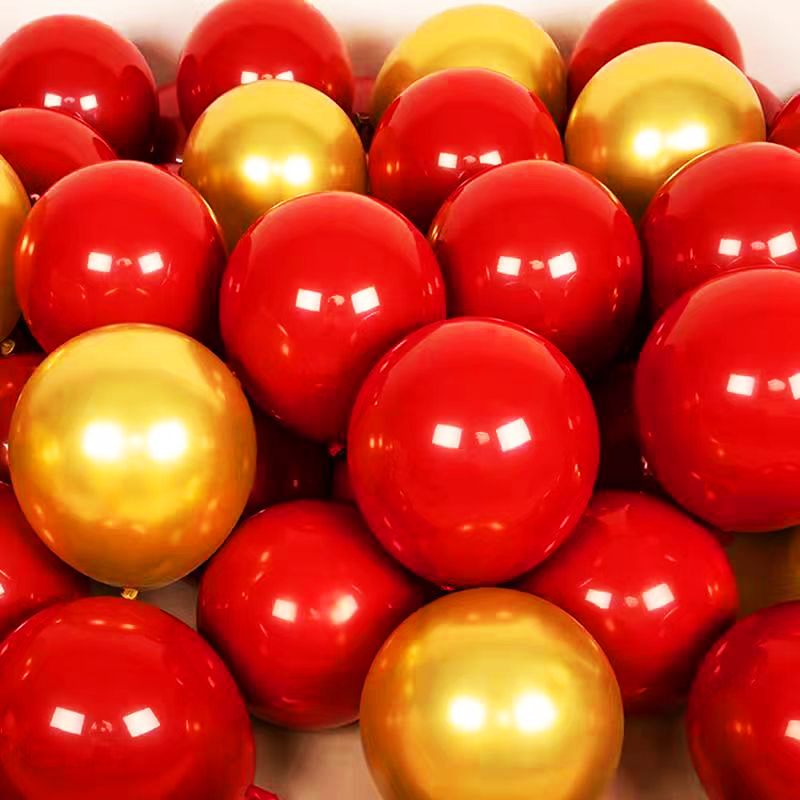 Red Balloons, Chinese Red Pomegranate, Ruby Red, Shopping Mall, Hotel, Restaurant, Store Opening Celebration Atmosphere Decoration Scene Setup