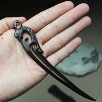  Handmade pure copper Phoenix tea knife Puer tea needle Tea Cone Kung Fu tea set Tea ceremony zero iron pot Pure copper ornaments