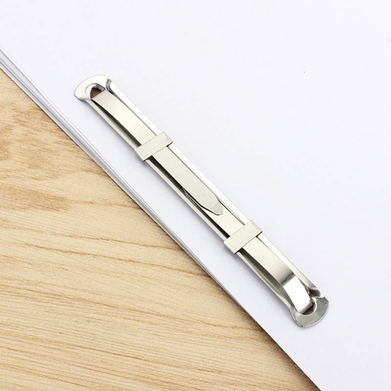 Two holes loose-leaf color plastic binding clip A4 File metal binder clip 80mm fit punching clip machine with 50 pay box