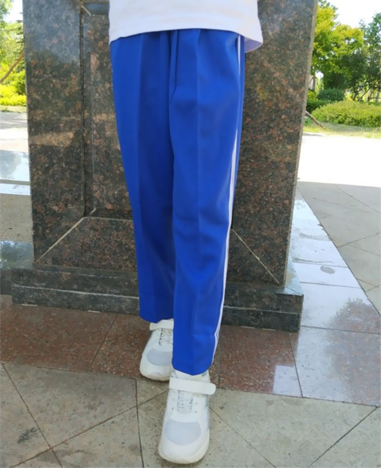 Mùa xuân và mùa thu đồng phục trường tiểu học quần nam học sinh trung học cơ sở quần nam thoáng khí hai thanh quần thể thao nữ - Quần thể thao quần the thao adidas nữ