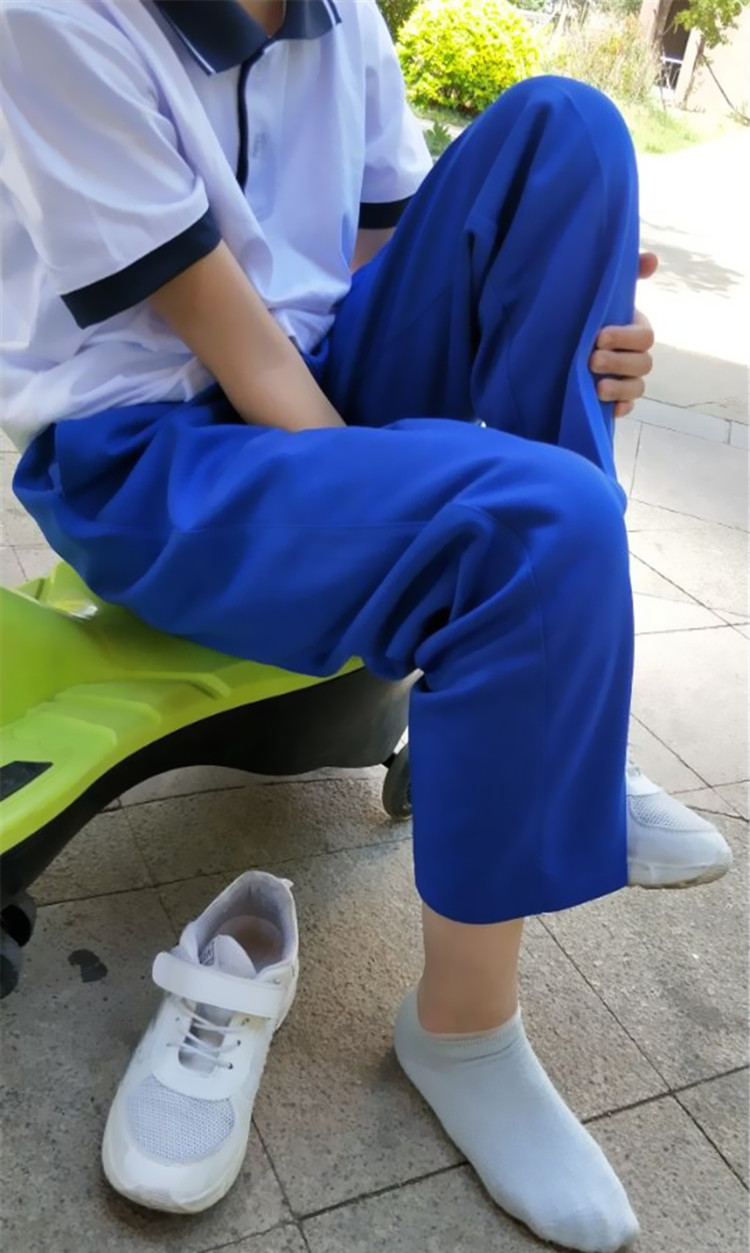 Mùa xuân và mùa thu đồng phục trường tiểu học quần nam học sinh trung học cơ sở quần nam thoáng khí hai thanh quần thể thao nữ - Quần thể thao quần the thao adidas nữ