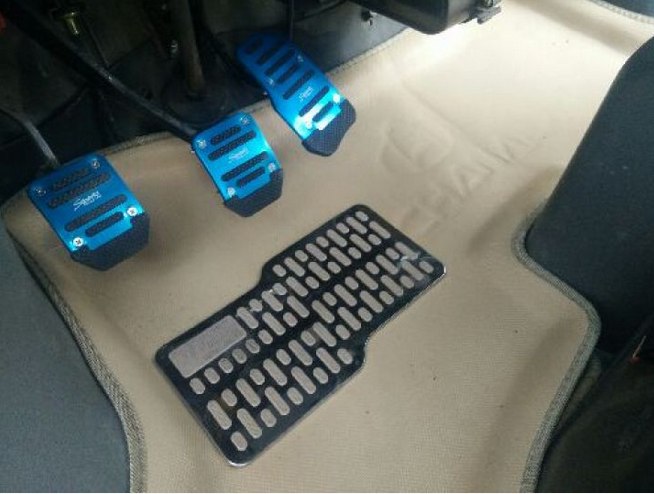 BEKJONG YOUGHONG LANGYONG GTXT Stainless Steel Brake Thread Clutch Foot Anti-slip Pad Aluminum Alloy