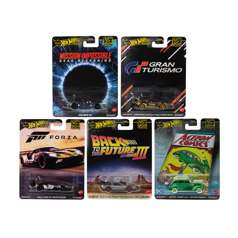 Hot Wheels Movie Entertainment Culture Car Model Toy Alloy Top Gun Datsun Roadster Volkswagen Barbie