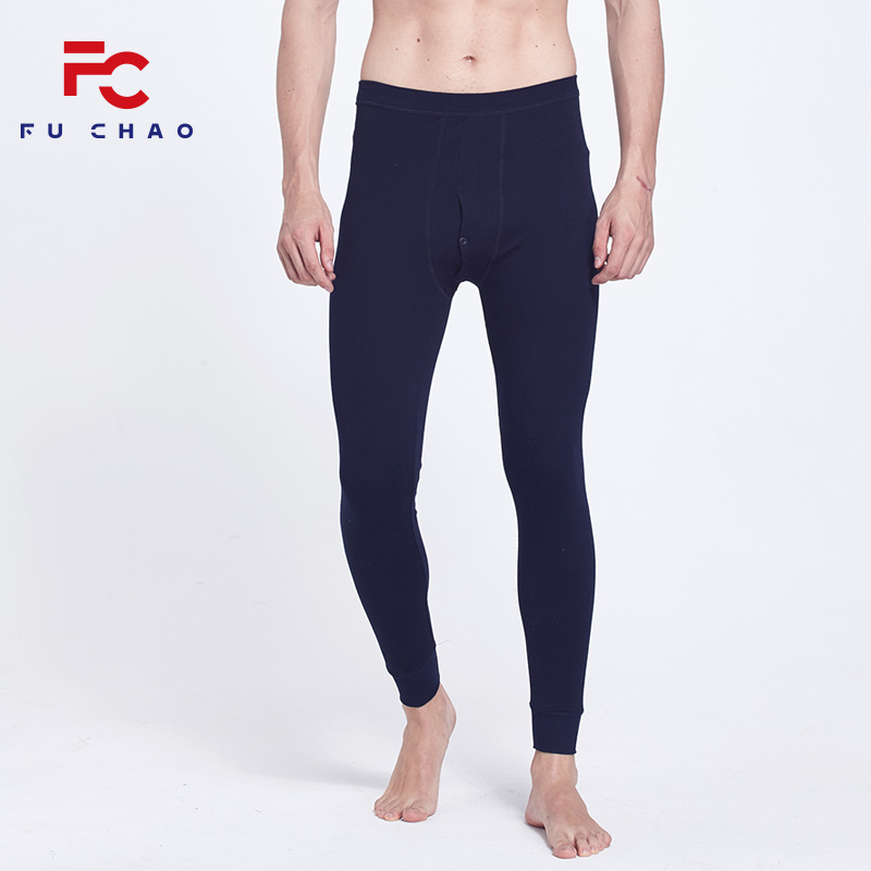 Mens quần mùa thu mens đơn niên và trẻ cơ thể vào mùa xuân và mùa thu mỏng bông đáy quần cotton quần dòng sửa chữa.