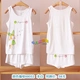 Mùa xuân mới và mùa hè mỏng đồ lót trẻ em thiết lập modal boy girl vest + quần lót boxer thời trang trẻ em hàn quốc