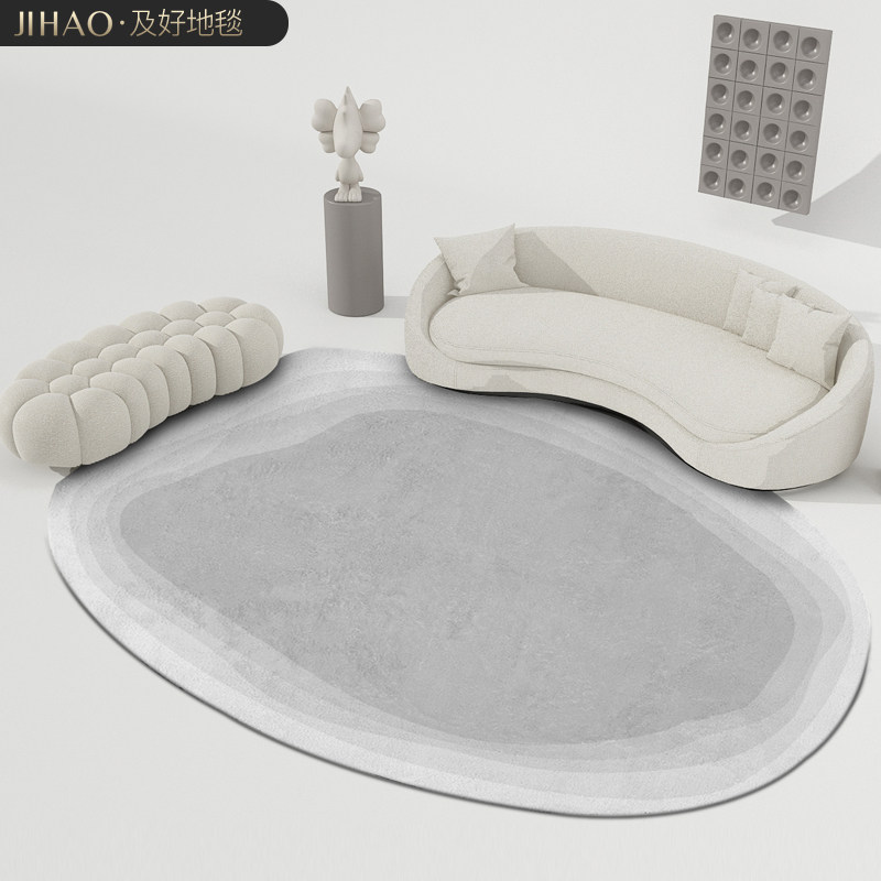 Irregular Alien Living Room Carpet Lightly Luxury Superior Modern Summary Bedroom Nordic Oval Tea Carpet Customized