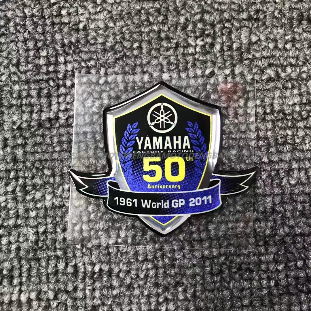 Motorcycle Yamaha 50th Anniversary 3D Epoxy Stereo Sticker Car Sticker Decals