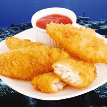 Asian fishing port cod strips deep sea cod fillet oil semi-finished Western restaurant Pizza Hut snack 310G 10