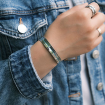 NORTH WORKS Japanese craftsman made Morgan coin sterling silver turquoise powder inlaid silver bracelet