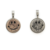 New NORTH WORKS Japanese Craftsman hand made vintage coin smiley face Indian coin smile necklace
