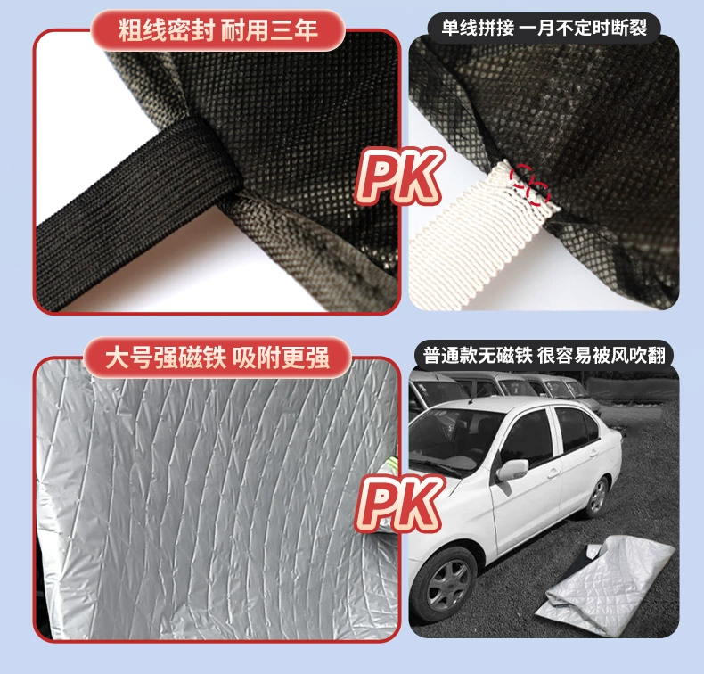 bạt phủ xe ô tô Tấm phủ tuyết ô tô, tấm phủ chống đóng băng mùa đông, tấm phủ chống sương kính chắn gió phía trước, tấm phủ xe, tấm phủ xe chống tuyết mùa đông bạt phủ ô to 5 chỗ áo trùm xe ô tô