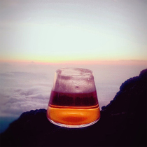 Early Snow Day Style Fuji Shan Glass Cup Heat Resistant Transparent Home Tea Water Cup Whisky Wine Glass Summer Beer Cups