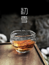 First snow heat resistant Mini small tea cup Japanese-style hammered cup personal tea drinking cup Japanese kongfu tea with small number single cup