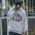 Tide thương hiệu Châu Âu và Hoa Kỳ đường phố kích thước lớn hip hop rap đường phố hoodie cộng với áo len nhung áo len nam và nữ quần áo áo khoác
