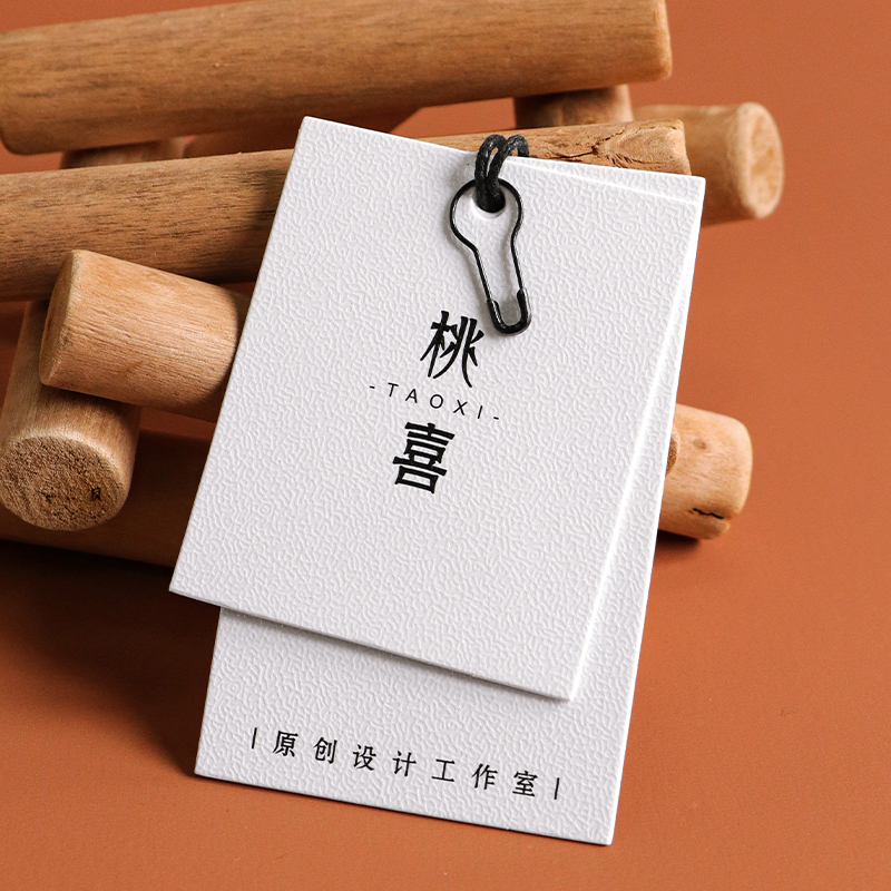 Women's light luxury eggshell pattern tag custom logo high-end clothing store jewelry flower label small hangtag custom high-end Milan pattern card design production universal hanging card paper card customization