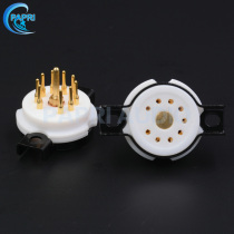 EIZZ small 9-leg electronic tube holder Teflon gold-plated nine-leg bladder socket 2AU7 ECC83 5670 EL84