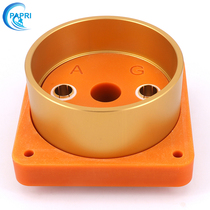 PAPRI 2 foot electronic tube holder direct plug-in electric wood pure copper plated foot FU33 833 PL833A GU48 etc