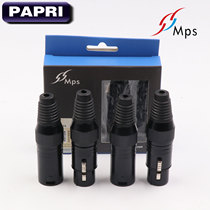 Taiwan MPS original imported 3-core Carnon balance plug DIY Casson male and female head fever grade microphone wire connector