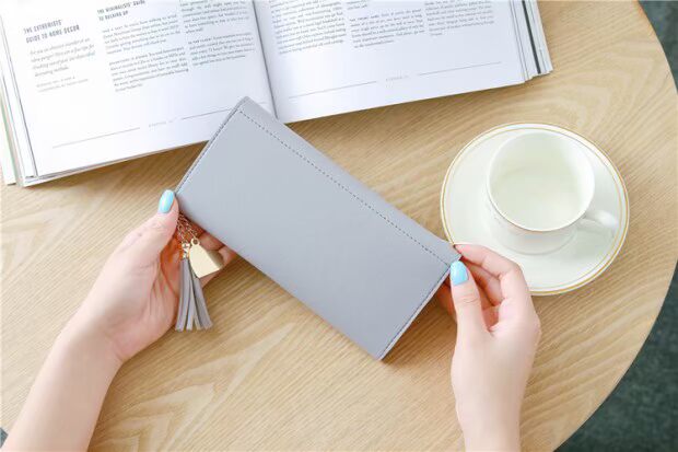 Ví nhỏ nữ thời trang mới dài Nhật Bản và Hàn Quốc của ví nhỏ xinh xắn tua rua ví dài