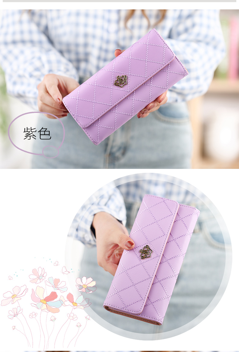 Ví nữ dây kéo mới Ví nữ phiên bản dài Hàn Quốc của túi xách nữ dung lượng lớn đa chức năng thư mục hóa đơn không ví ví lv nam