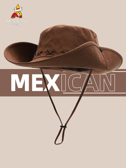 Scarecrow Western Cowboy Hat Sun Shade UV Protection Outdoor Hiking Hat Men's Fisherman Hat Sun Protection Sun Hat Women