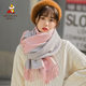 Scarecrow Scarf Women's Autumn and Winter New Korean Style Simple Double-sided Plaid Scarf Thickened Warm and Versatile Shawl Trend