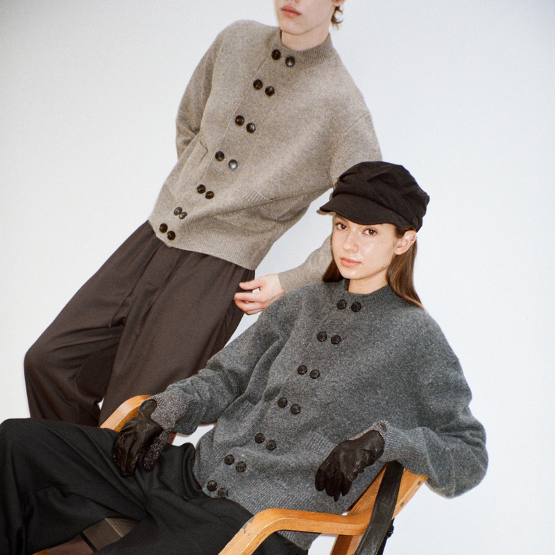 Vlabmade Wool Blend Double-Breasted Vintage Cashmere-Like Sweater for Men and Women, Casual Round Neck Knit Cardigan Vlabmade Wool Blend Double-Breasted Vintage Cashmere-Like Sweater for Men and Women, Casual Round Neck Knit Cardigan