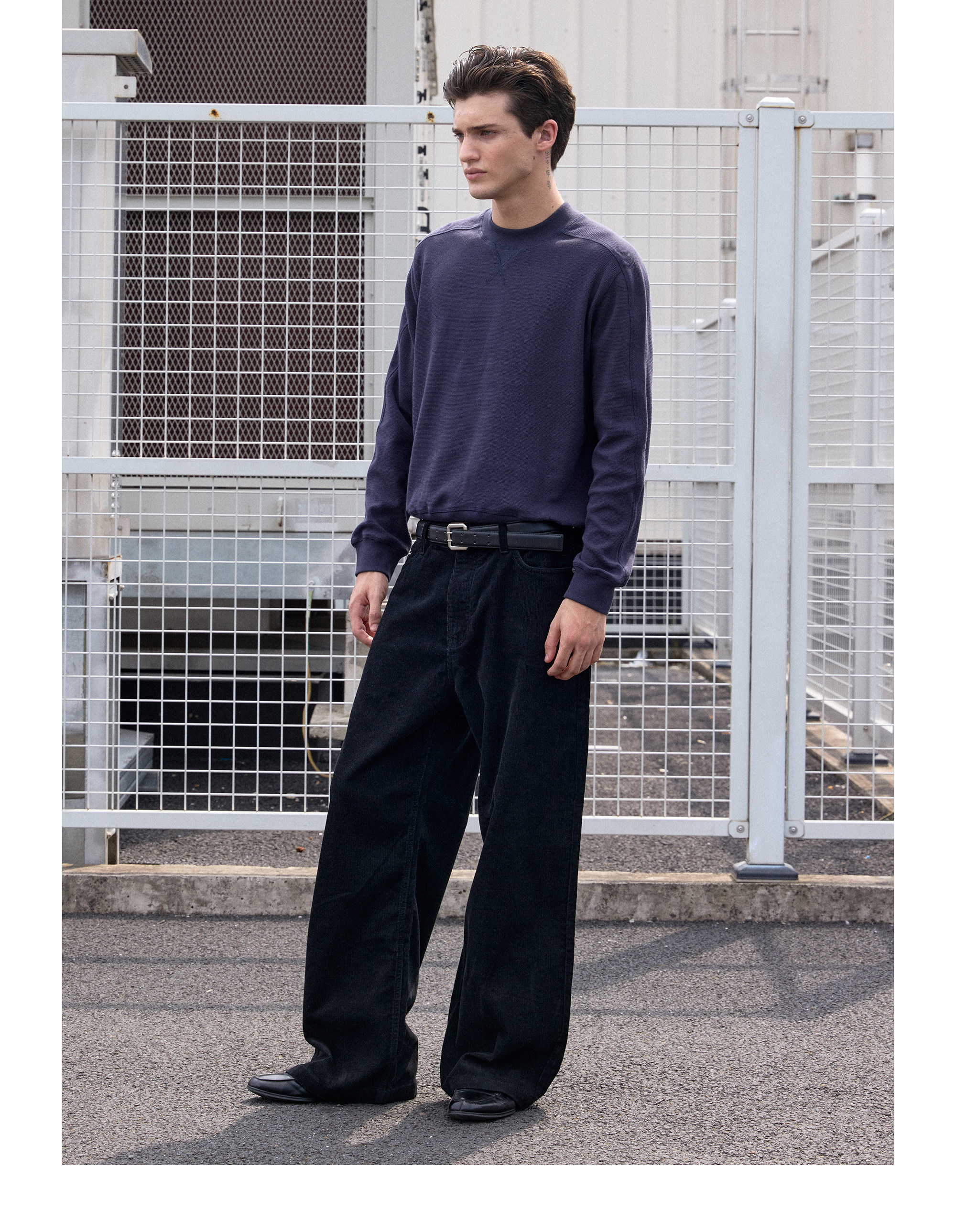 VLABMADE Light Wash Wide-Leg Trousers