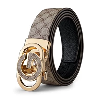 Золотая пряжка ремешок хаки (23235)