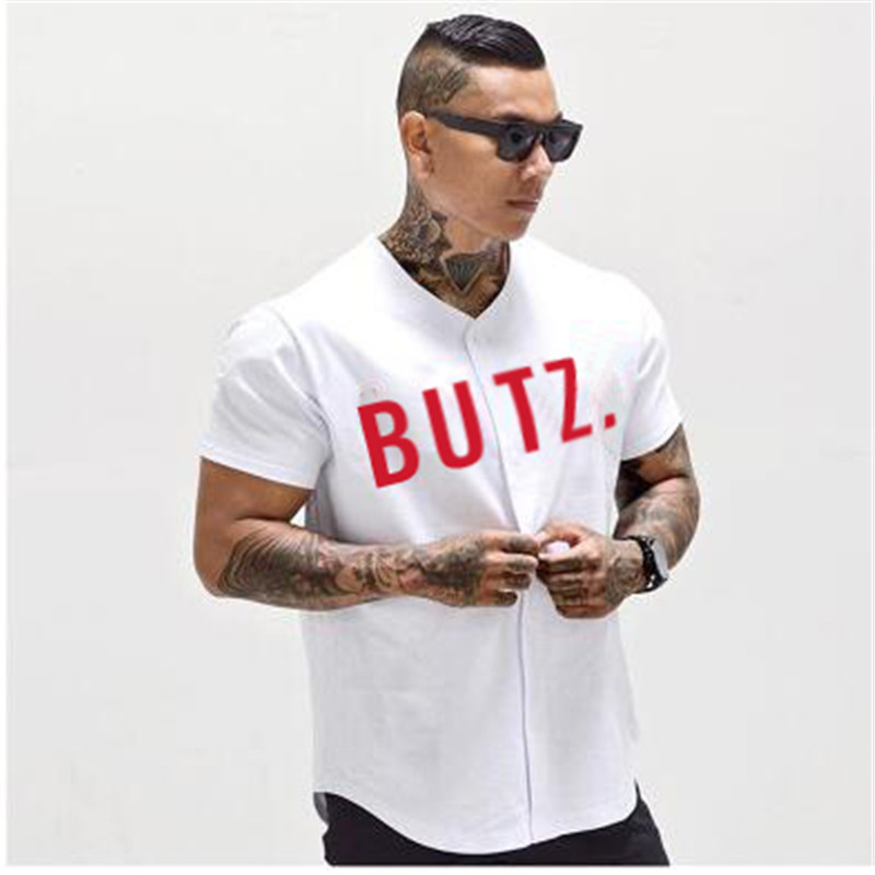Cơ bắp thương hiệu Dr. Tide thể thao tay áo ngắn tập thể dục nam anh trai giản dị cardigan thể thao áo thun đào tạo phù hợp với áo sơ mi áo ba lỗ nam tập gym