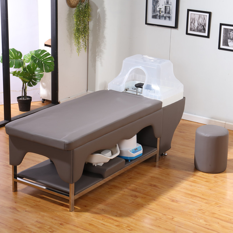 Hairdresse Shop Wash Head Bed Net Red special half-reclining small minimalist deep basin upscale Beauty hair Shop Hair Salon Bed Hair Salon