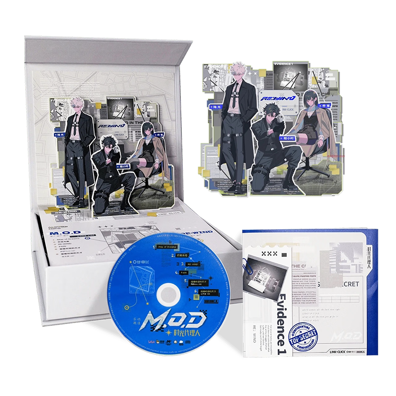官方正版時光代理人專輯M.O.D 黑膠唱片畫膠禮盒小卡掛件周邊