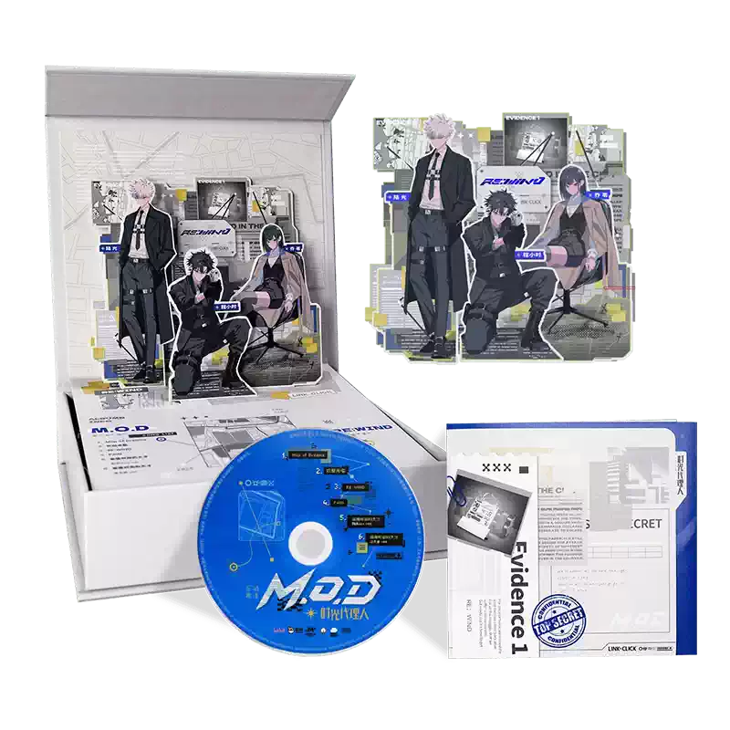 官方正版時光代理人專輯M.O.D 黑膠唱片畫膠禮盒小卡掛件周邊