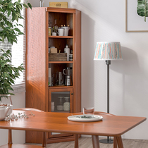 Schupherd Furniture Corner Corner Corner Cabinet Living-room Living-room Bookshelves Wall Corner Containing Lockers Multifunction Solid Wood Cabinet