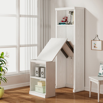 Shu Shepherd Folding Desk Book Cabinet Integrated Solid Wood Corner Composition Home Learning Computer Desk Small Family of Childrens Bookshelf