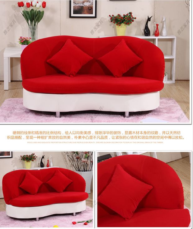 Nội thất Thâm Quyến tùy chỉnh hình dạng chờ sofa hiện đại tối giản căn hộ nhỏ phòng ngủ phòng khách ba lười biếng - Nội thất khách sạn kệ tivi gỗ